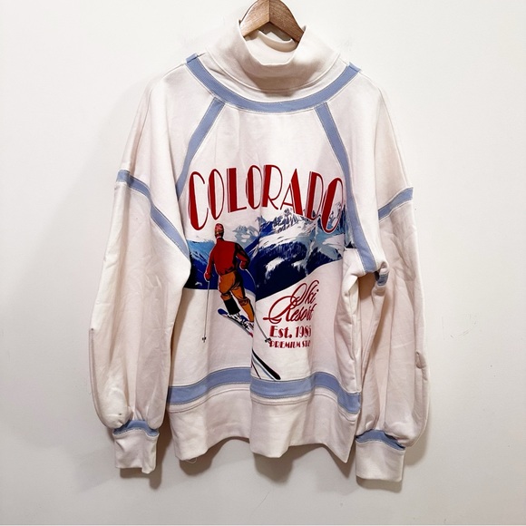 Anthropologie Daily Practice Base Plate Graphic Sweatshirt - Picture 10 of 12